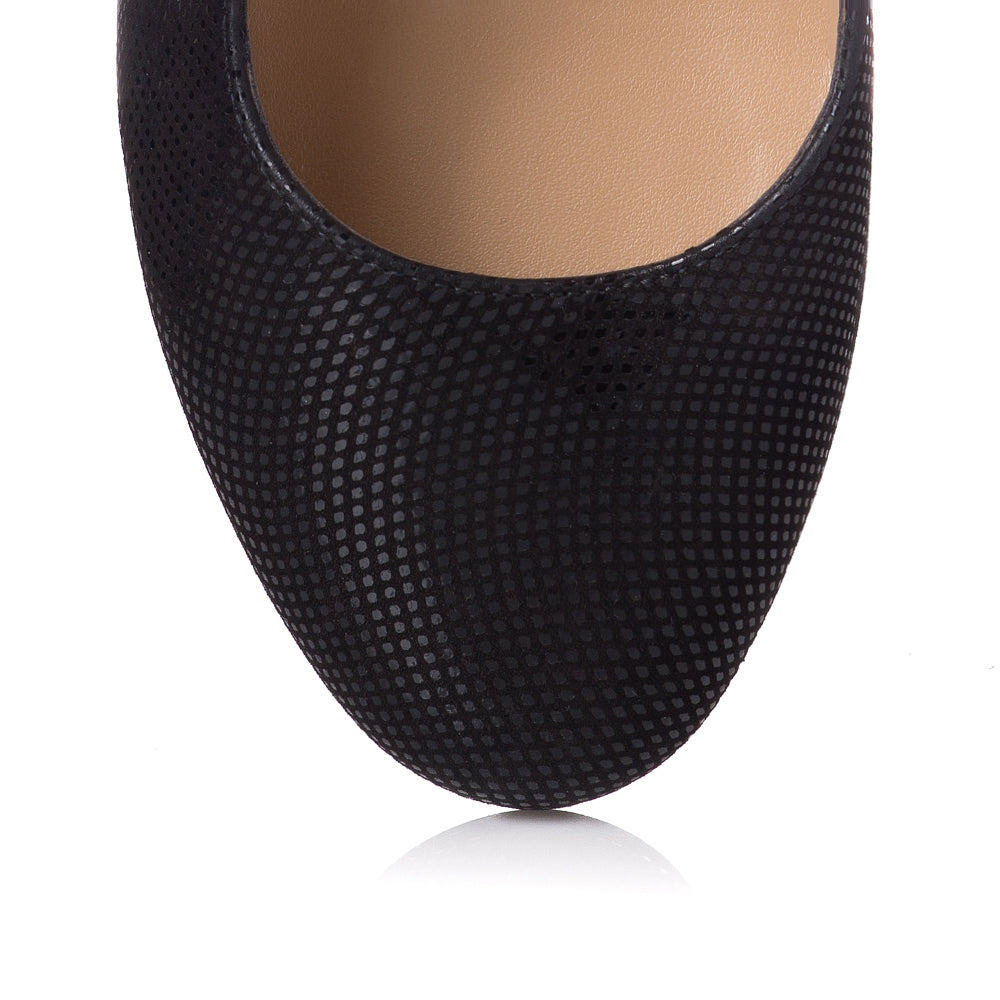 Pantoful Piele Specaial Negru Comod T21 - Orice Culoare