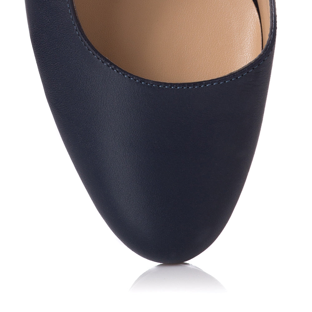 Pantofi Piele Comod Toc Color T4 - orice culoare
