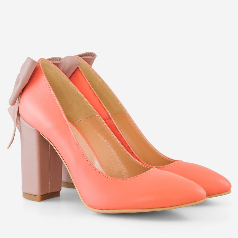 Pantofi Dama Piele Corai Fundita D14 - orice culoare