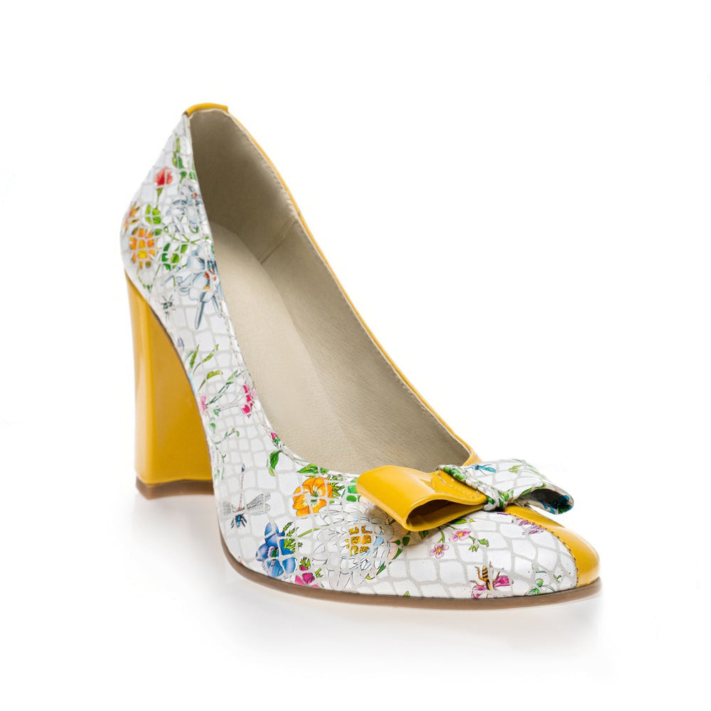 Pantofi dama piele naturala Floral Funda Duo - orice culoare