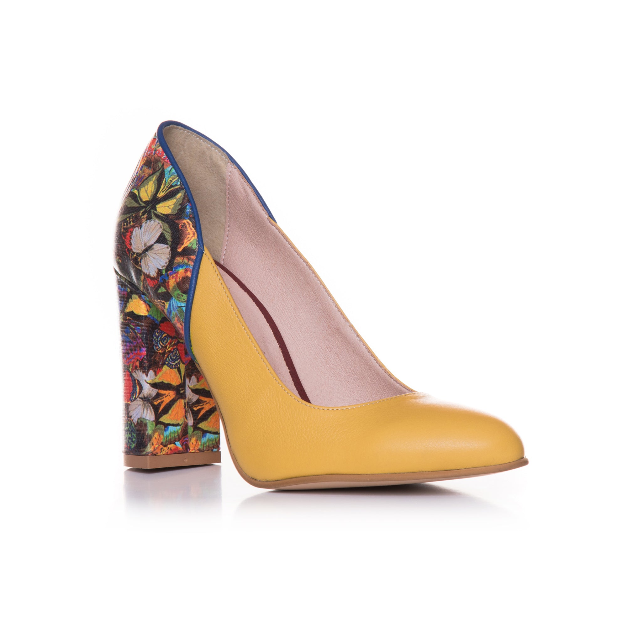 Pantofi Piele Galben Fluturas T41  - orice culoare