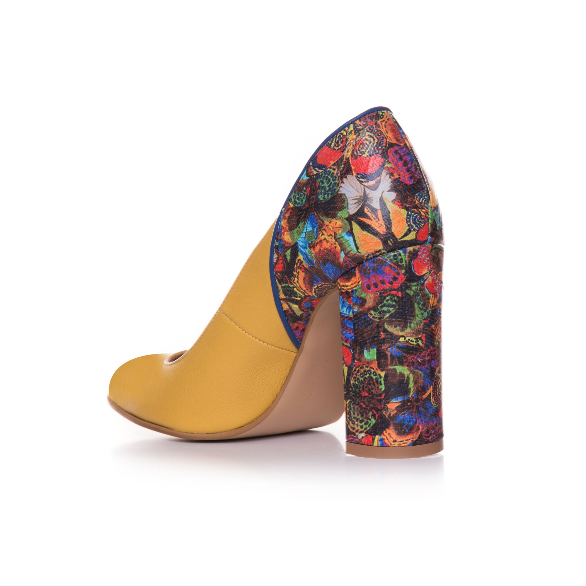 Pantofi Piele Galben Fluturas T41  - orice culoare