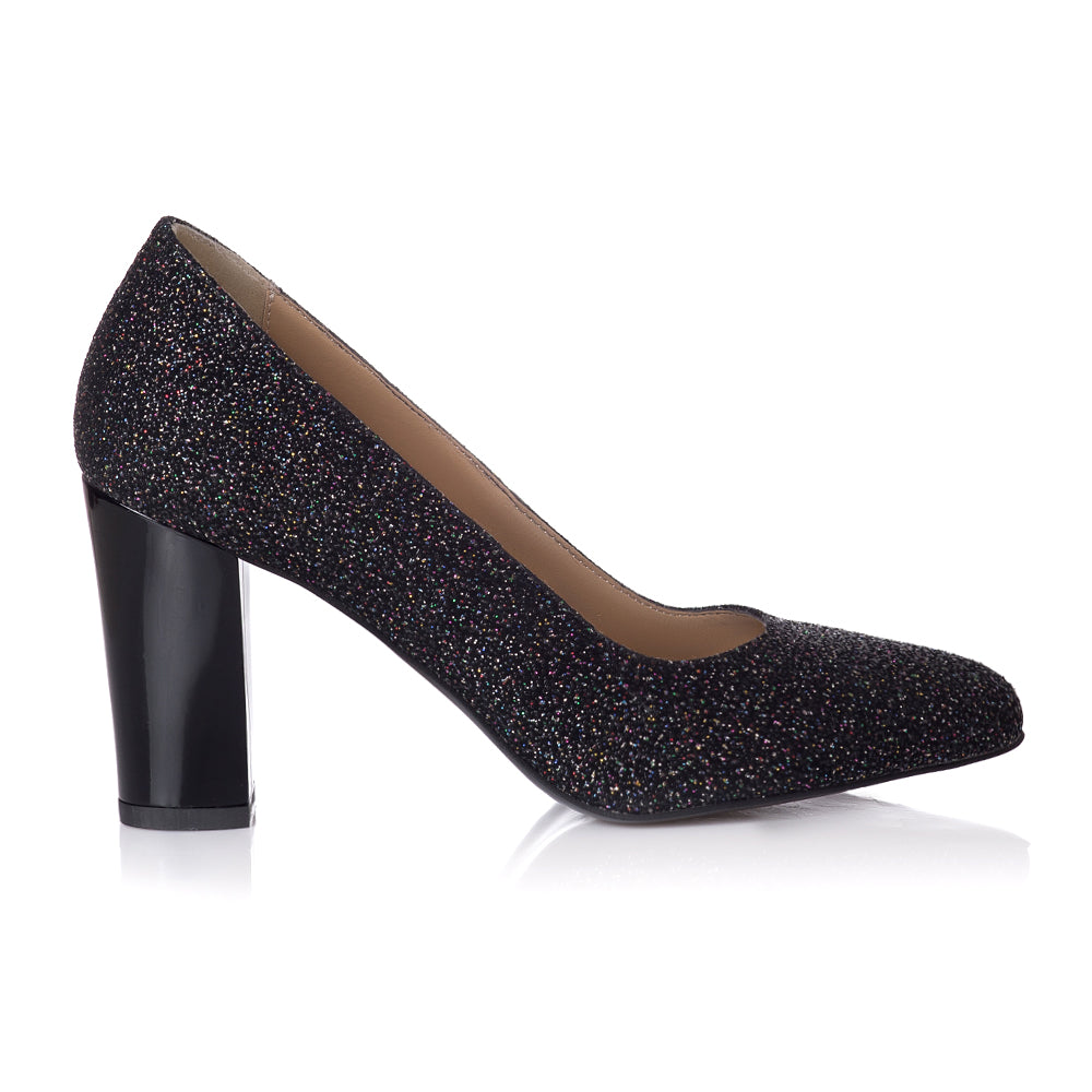 Pantofi Piele Glitter Multicolor Sofia T12 - orice culoare