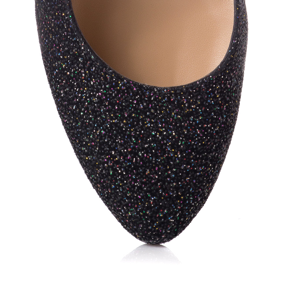 Pantofi Piele Glitter Multicolor Sofia T12 - orice culoare