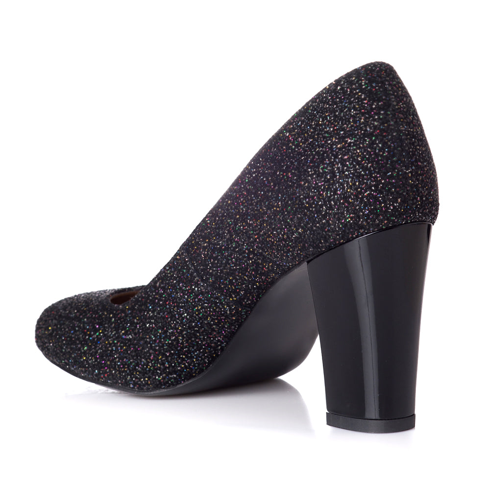Pantofi Piele Glitter Multicolor Sofia T12 - orice culoare