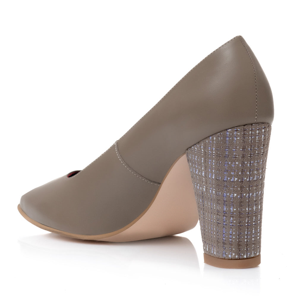 Pantofi Dama Piele Gri  April T30 - Orice Culoare