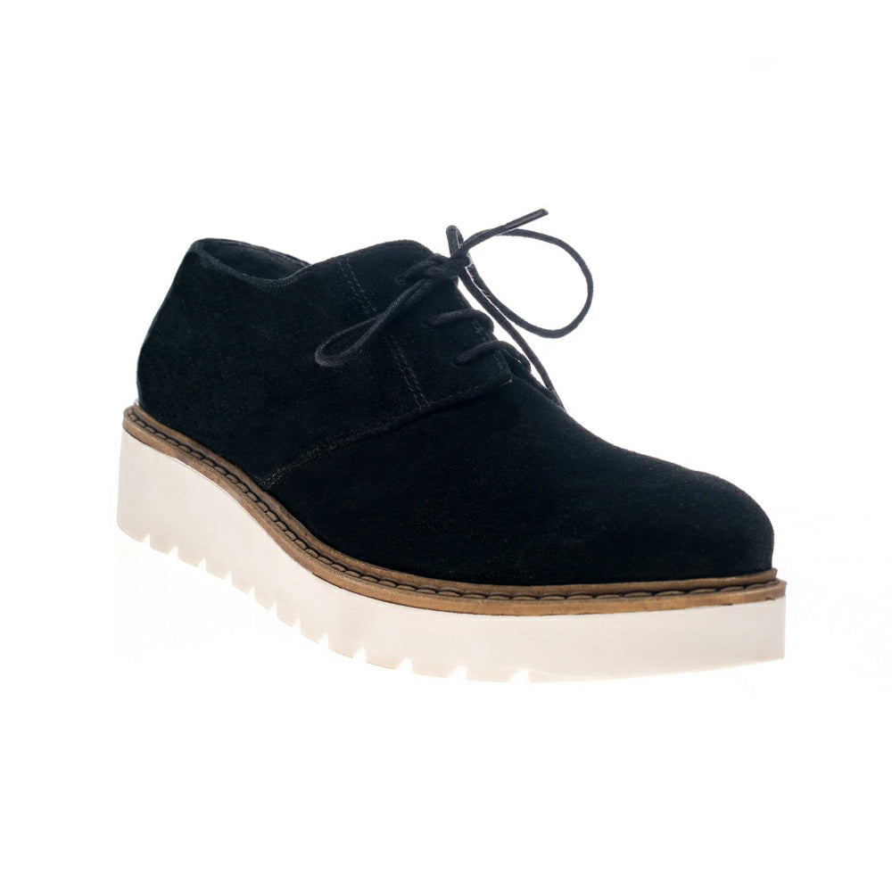 Pantofi piele intoarsa negru Oxford V6 - orice culoare