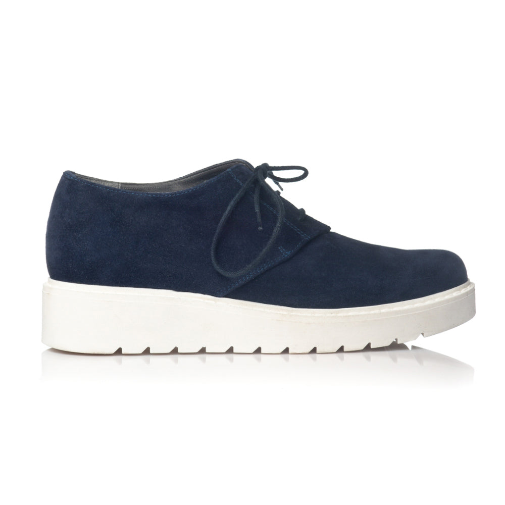 Pantofi piele intoarsa bleumarin Oxford V14 - orice culoare