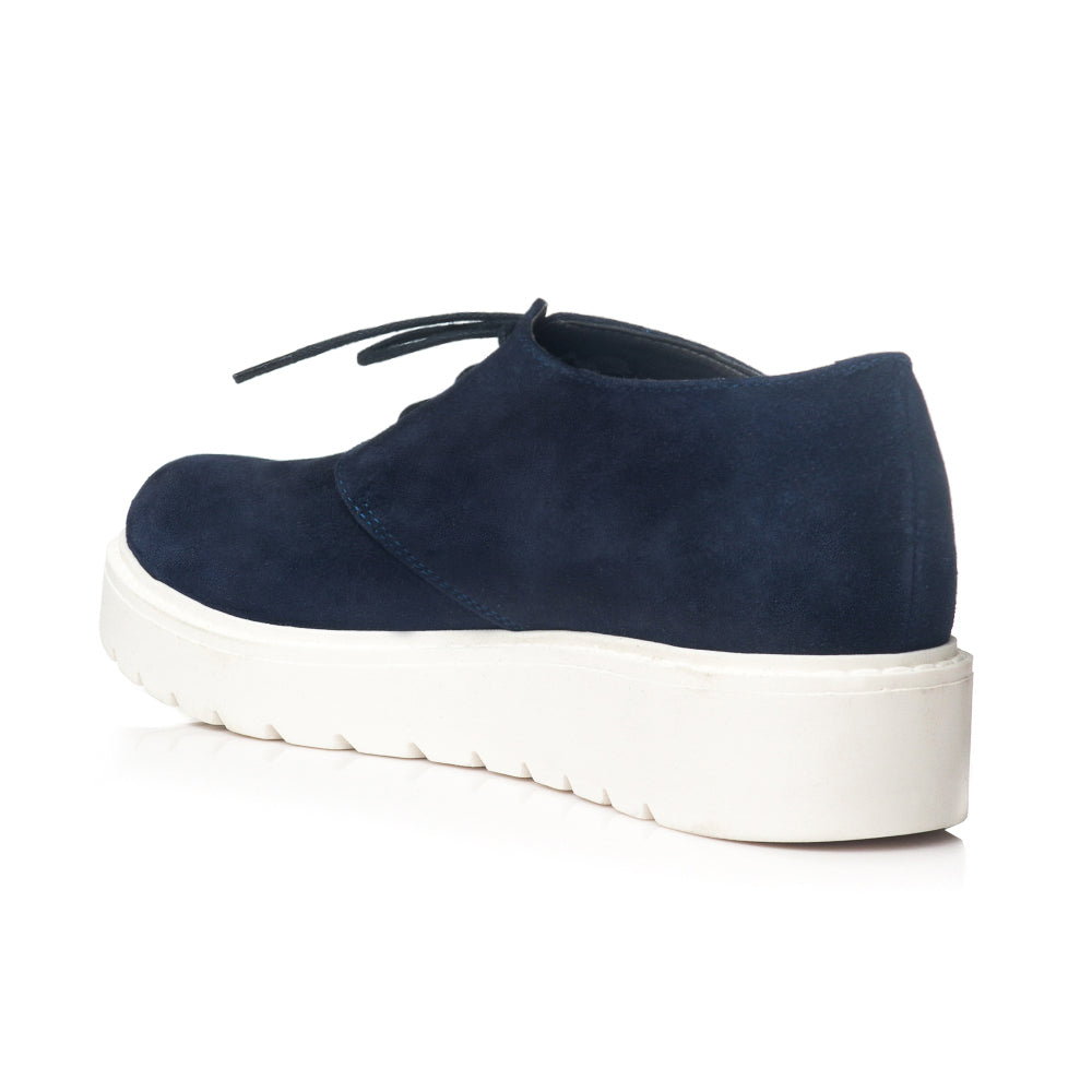 Pantofi piele intoarsa bleumarin Oxford V14 - orice culoare