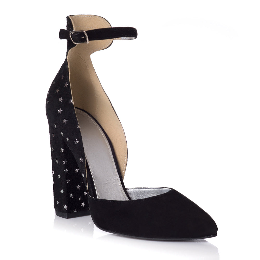Pantofi Piele ntoarsa Negru Star L30 - orice culoare
