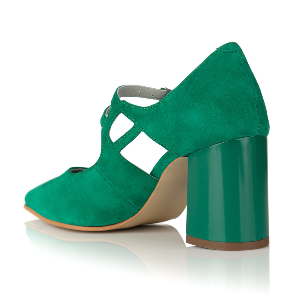 Pantofi Dama Intoarsa Piele Verde Diane C40 - orice culoare