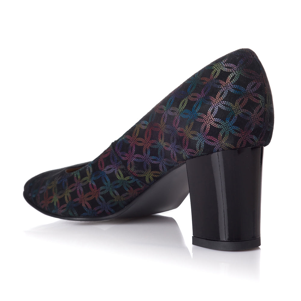 Pantofi Dama Piele Multicolora Comod T20 - Orice Culoare