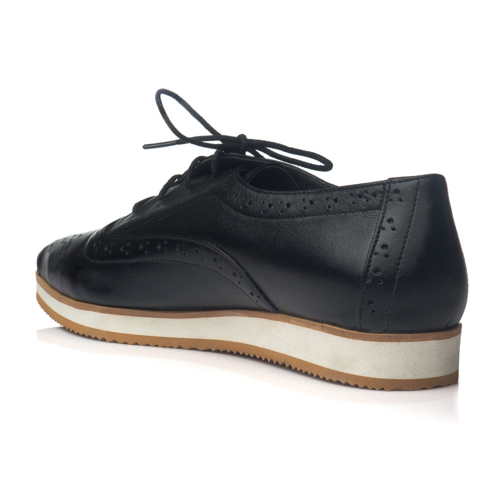 Pantofi piele Oxford Varf ascutit Negru V2  - orice culoare