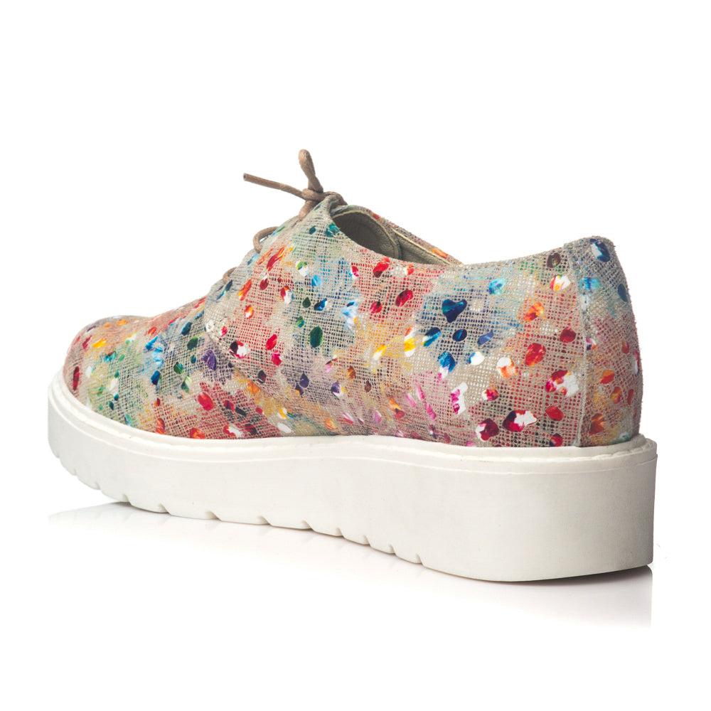 Pantofi piele Flower Oxford V14 - orice culoare