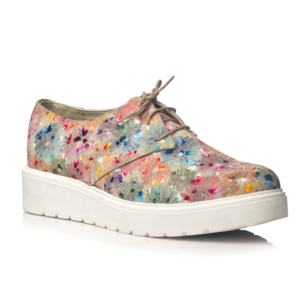 Pantofi piele Flower Oxford V14 - orice culoare