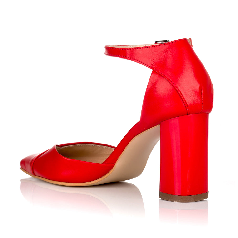 Pantofi Piele Rosu Relax C42- orice culoare