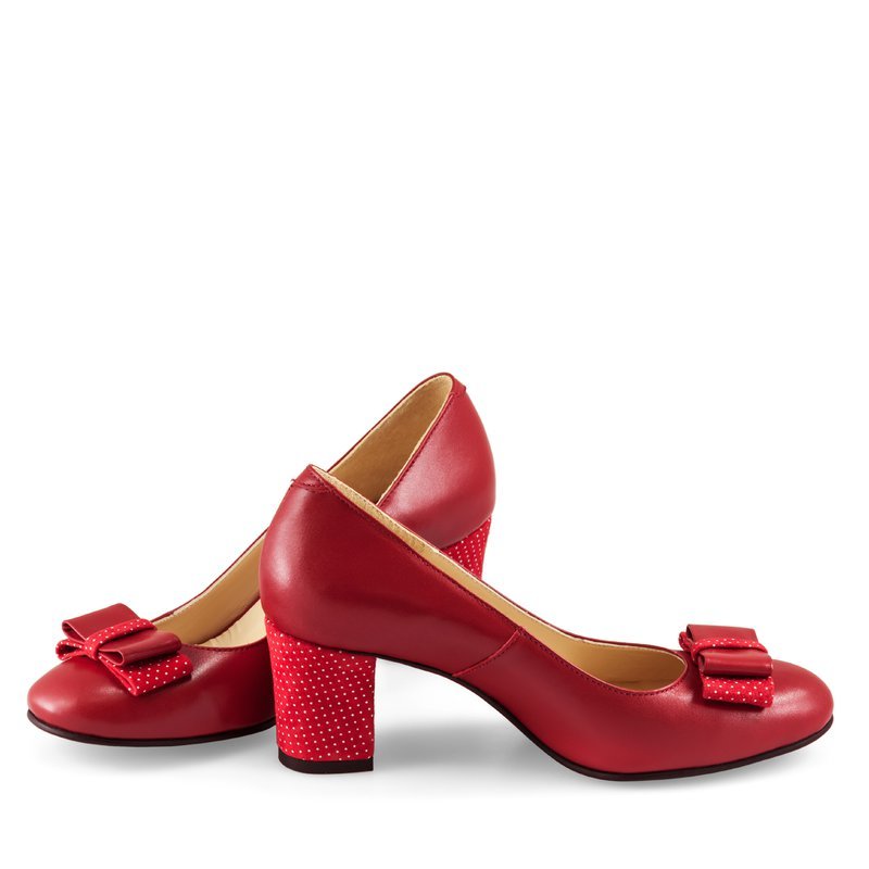 Pantofi Piele Rosu Office Bleumarine D20 - orice culoare