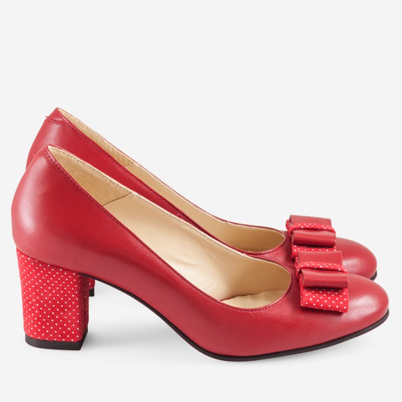 Pantofi Piele Rosu Office Bleumarine D20 - orice culoare