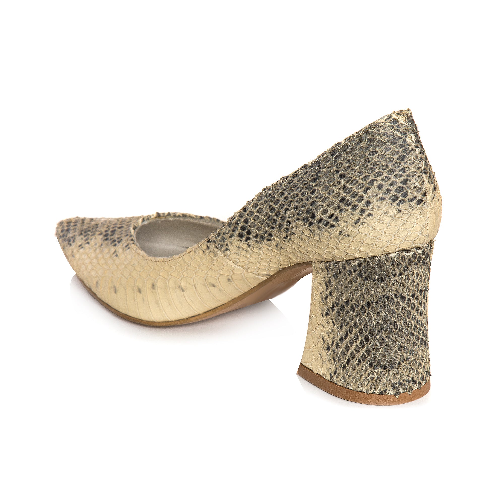Pantofi Piele Imprimeu Sarpe  Comod E10 - orice culoare