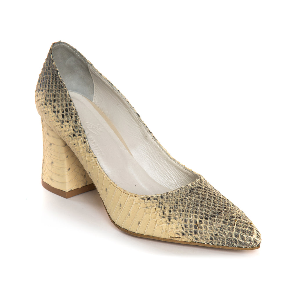 Pantofi Piele Imprimeu Sarpe  Comod E10 - orice culoare
