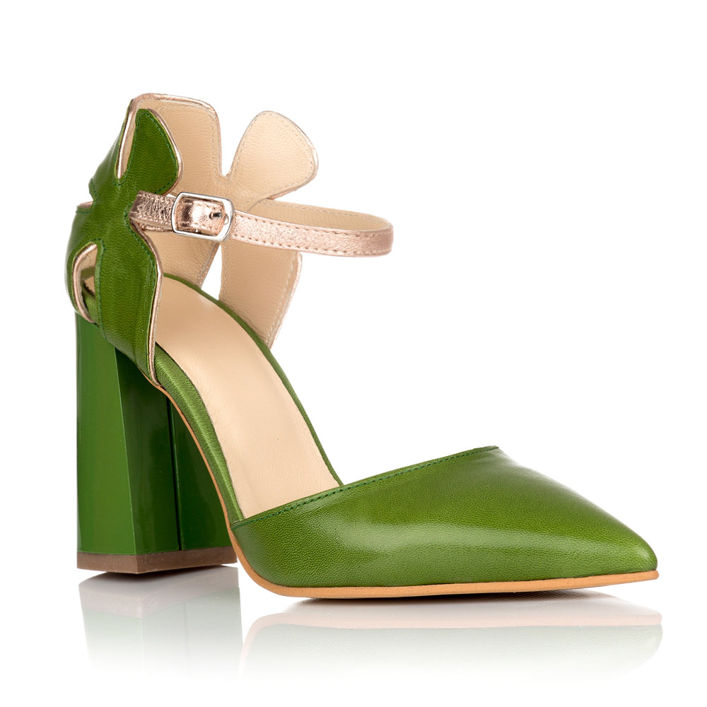Pantofi Piele Ivory/Argintiu Lady C40 - orice culoare
