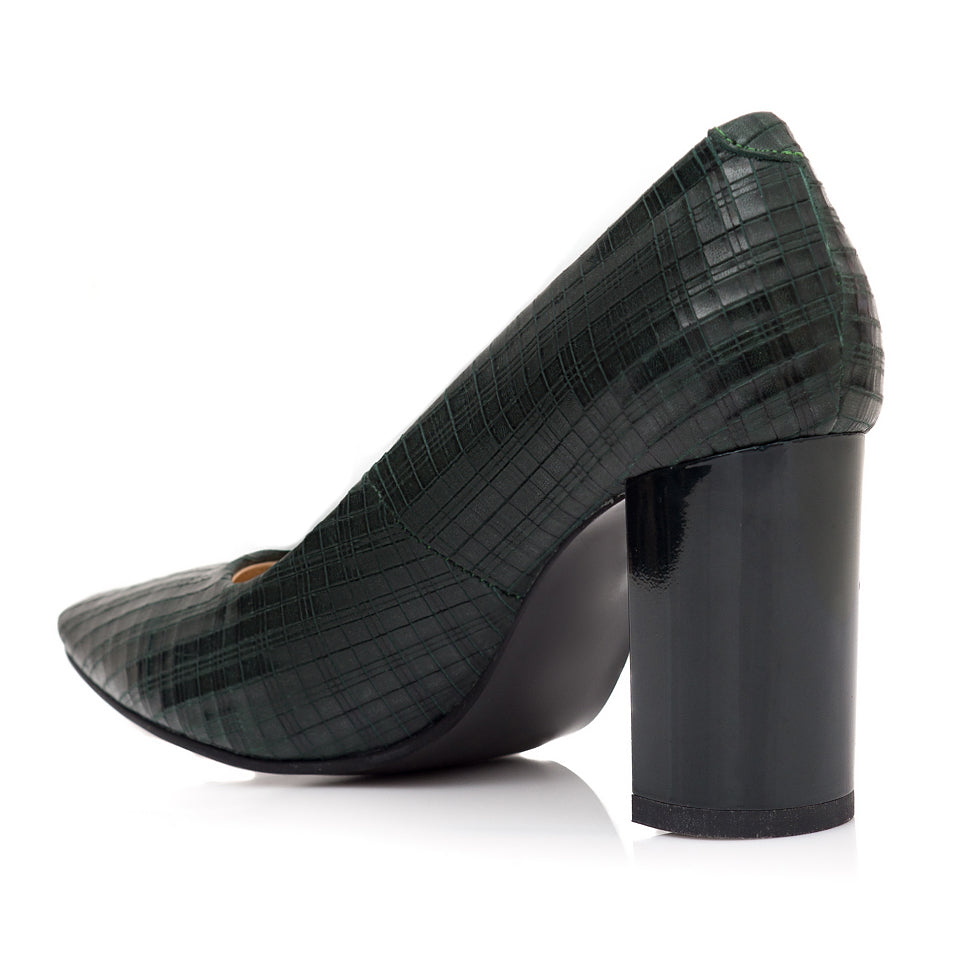 Pantofi Piele Verde Presaj Anne C40 - orice culoare