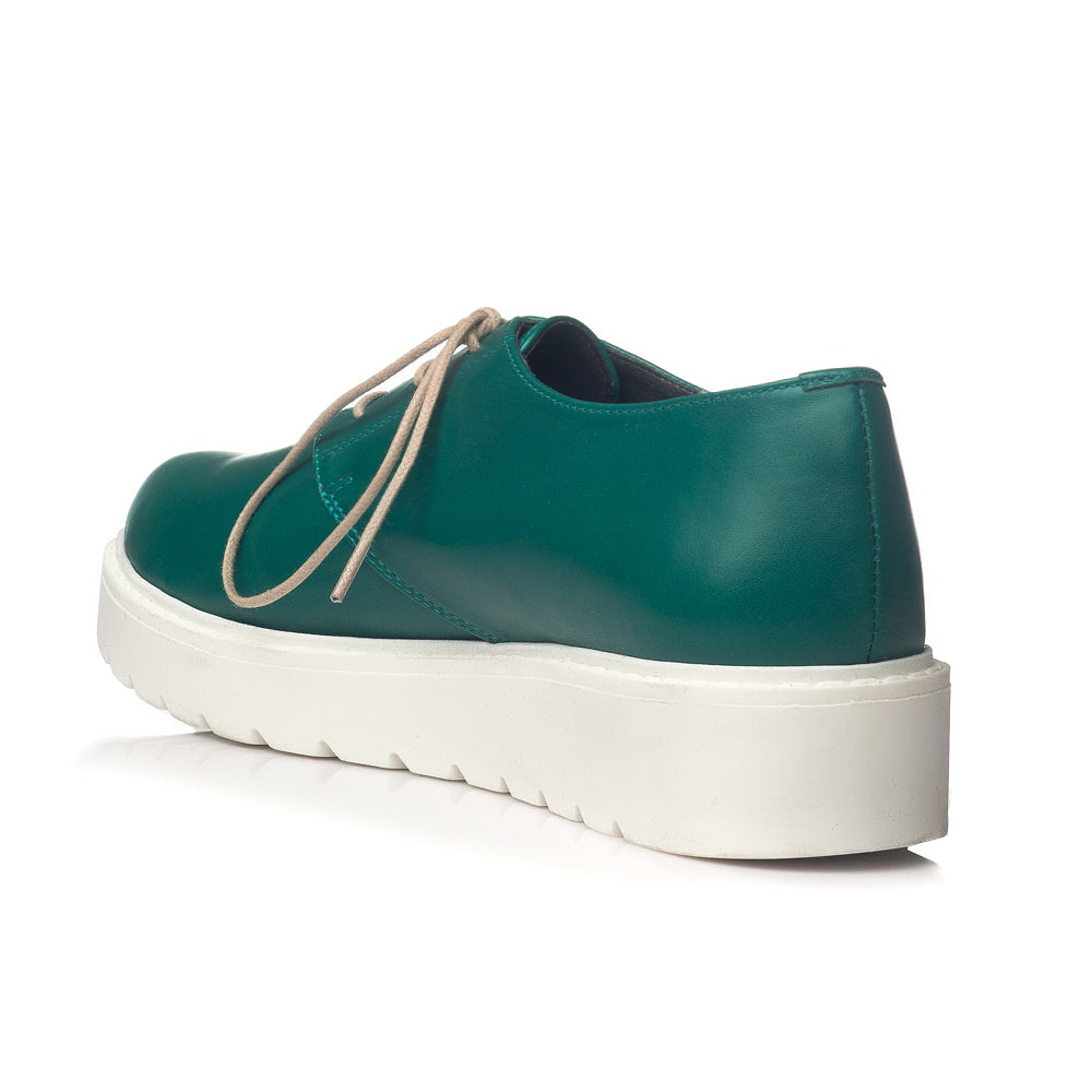 Pantofi piele verde Oxford V14 - orice culoare