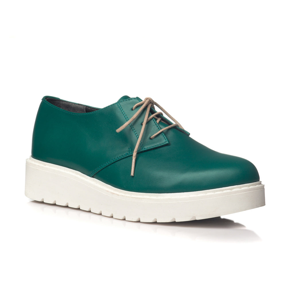 Pantofi piele verde Oxford V14 - orice culoare