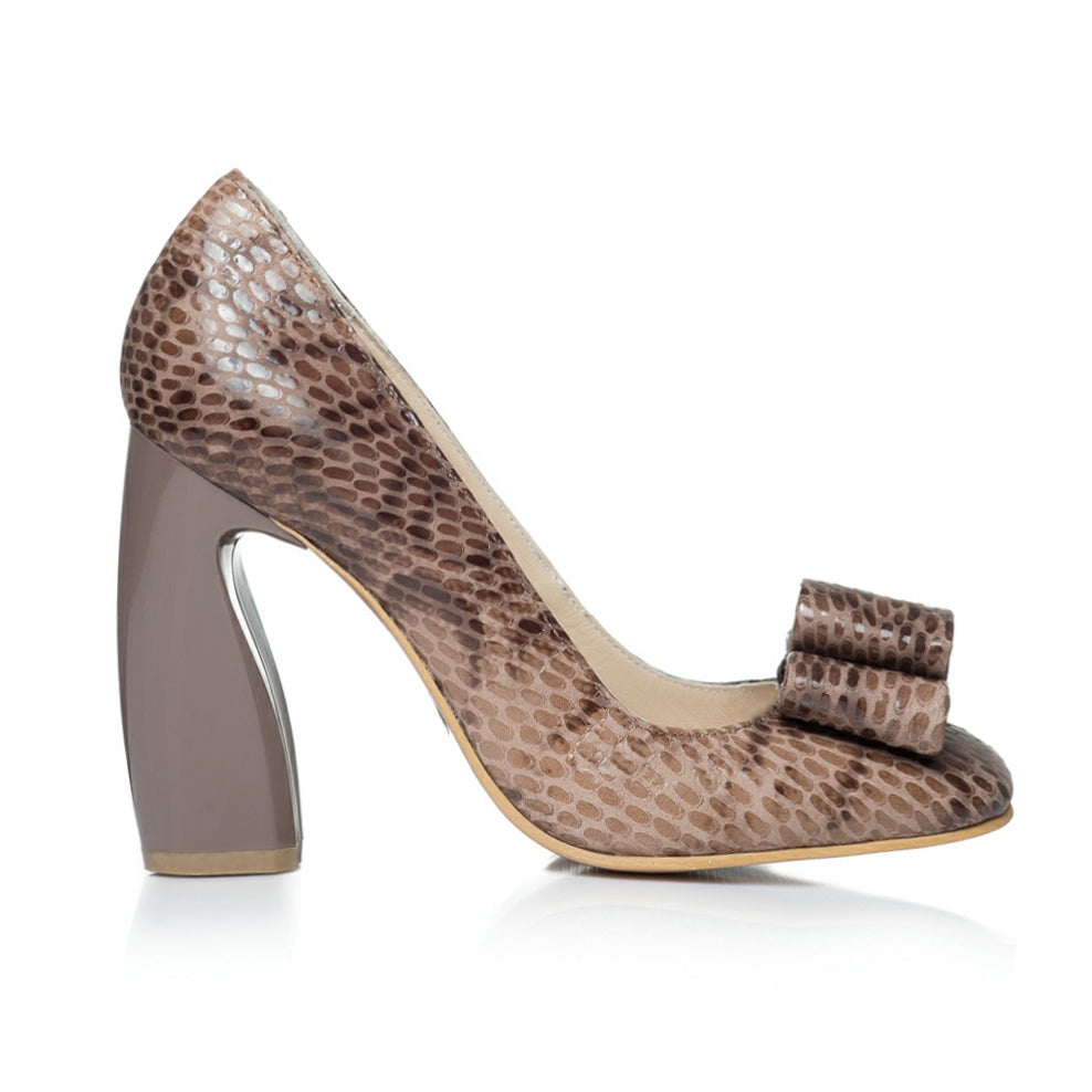 Pantofi piele Chic Madame Crook Snake - disponibili pe orice culoare