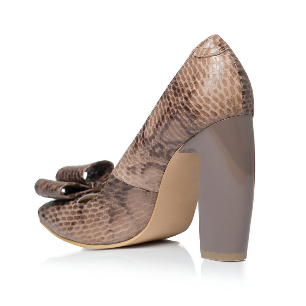 Pantofi piele Chic Madame Crook Snake - disponibili pe orice culoare