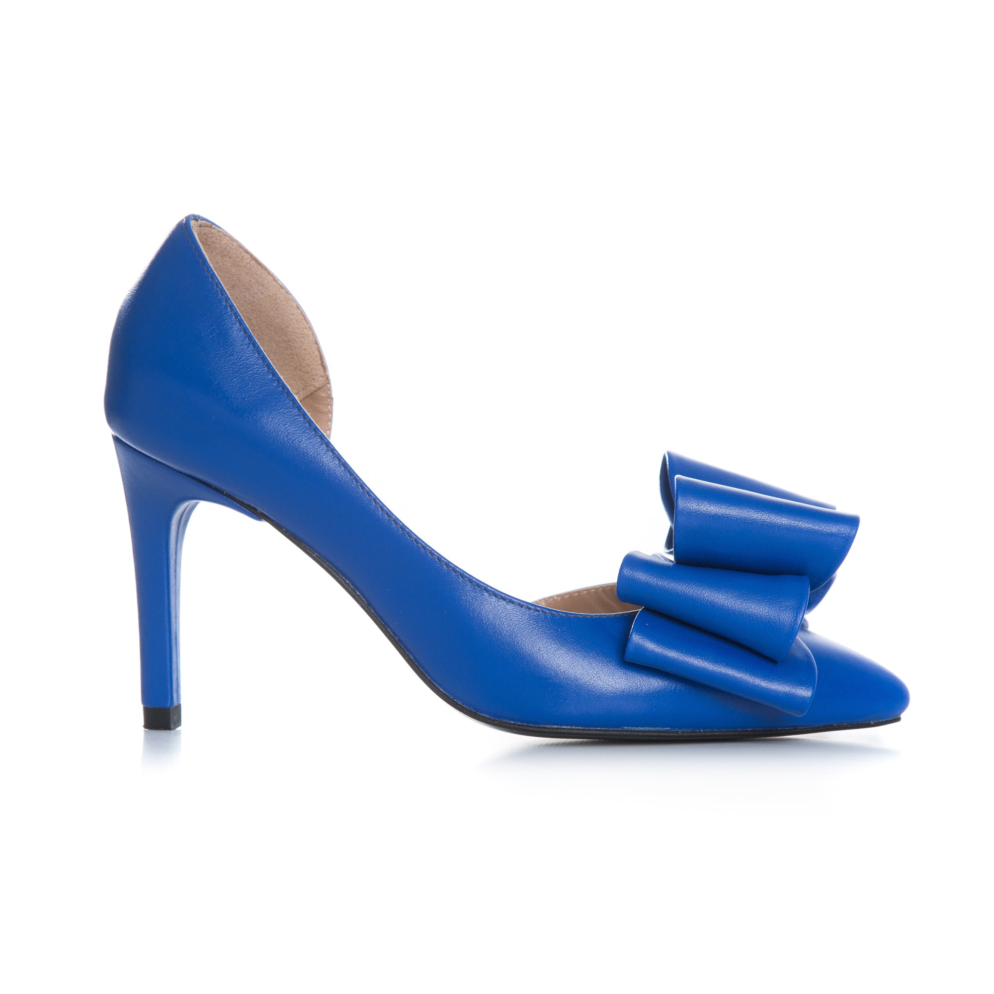 Pantofi Stiletto Albastru Electric Funda Mare L38 - orice culoare