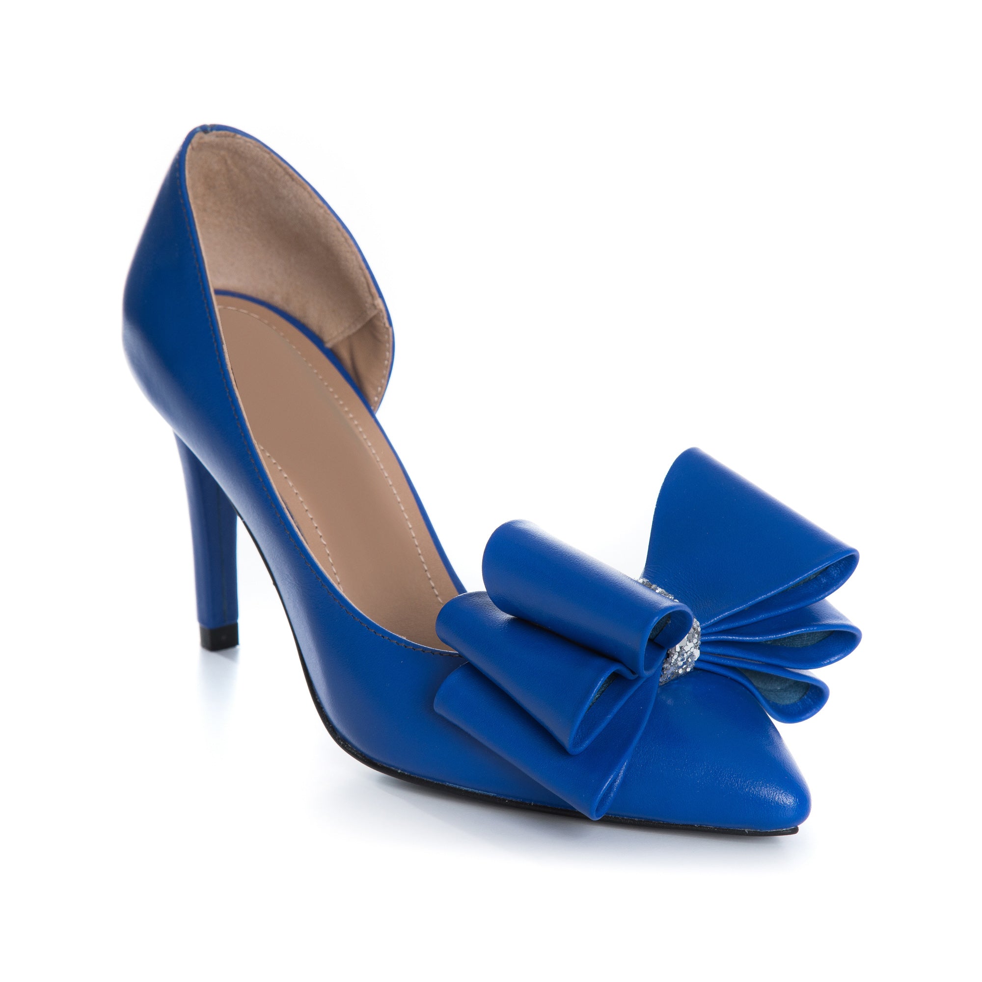 Pantofi Stiletto Albastru Electric Funda Mare L38 - orice culoare