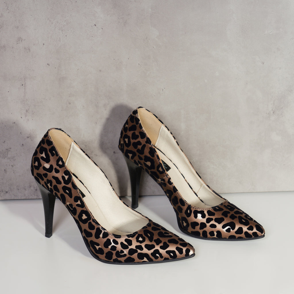 Pantofi Stiletto Piele Animal Print V24 - Orice Culoare