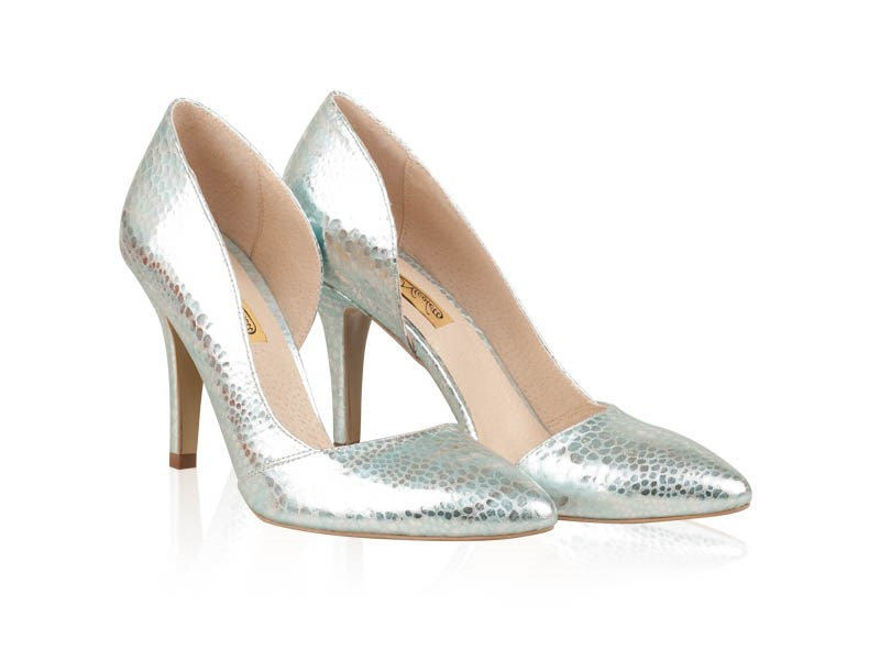 Pantofi Piele Stiletto Fancy Argintiu N30 - orice culoare