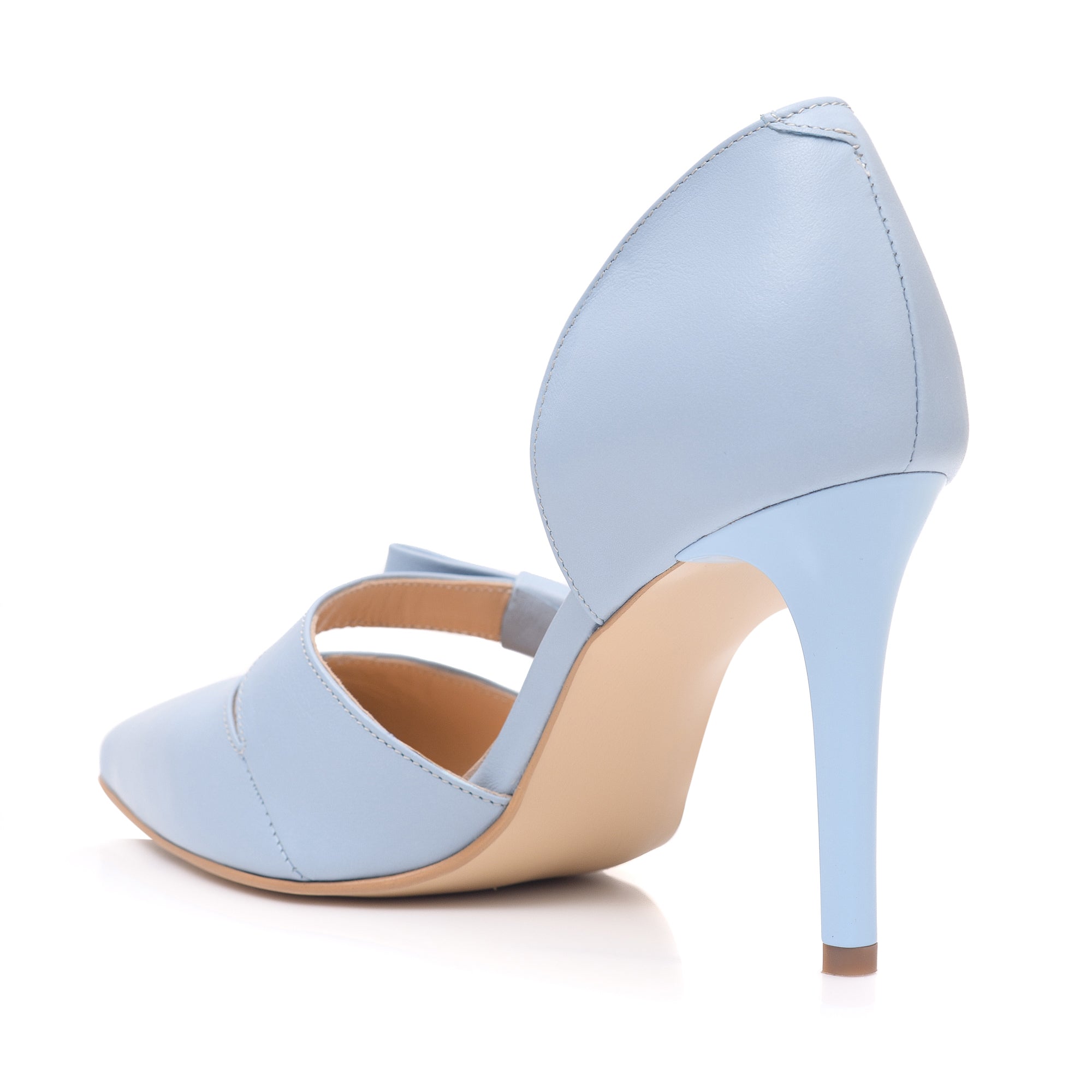 Pantofi Dama Piele Bleu Erika C51 - Orice Culoare
