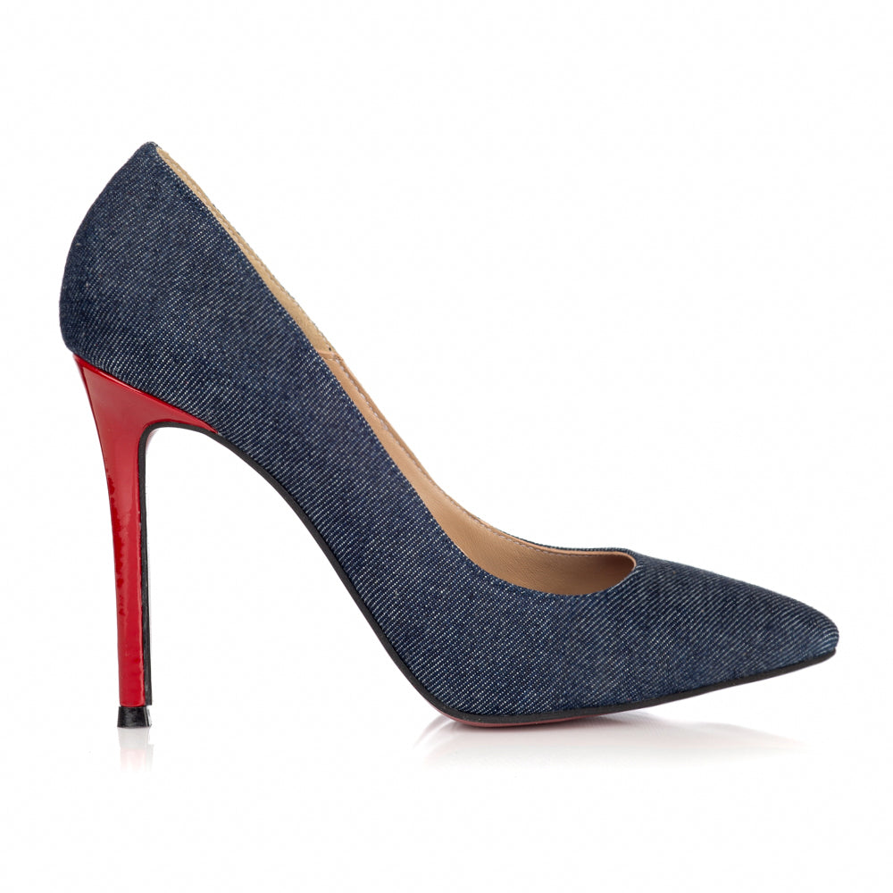 Pantofi Stileto Material Denim L18 - orice culoare
