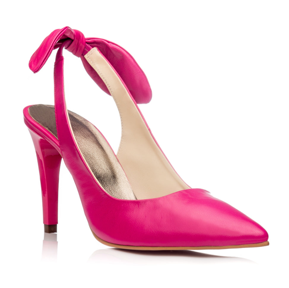 Pantofi Stiletto Decupat Piele Ciclam C20 - orice culoare