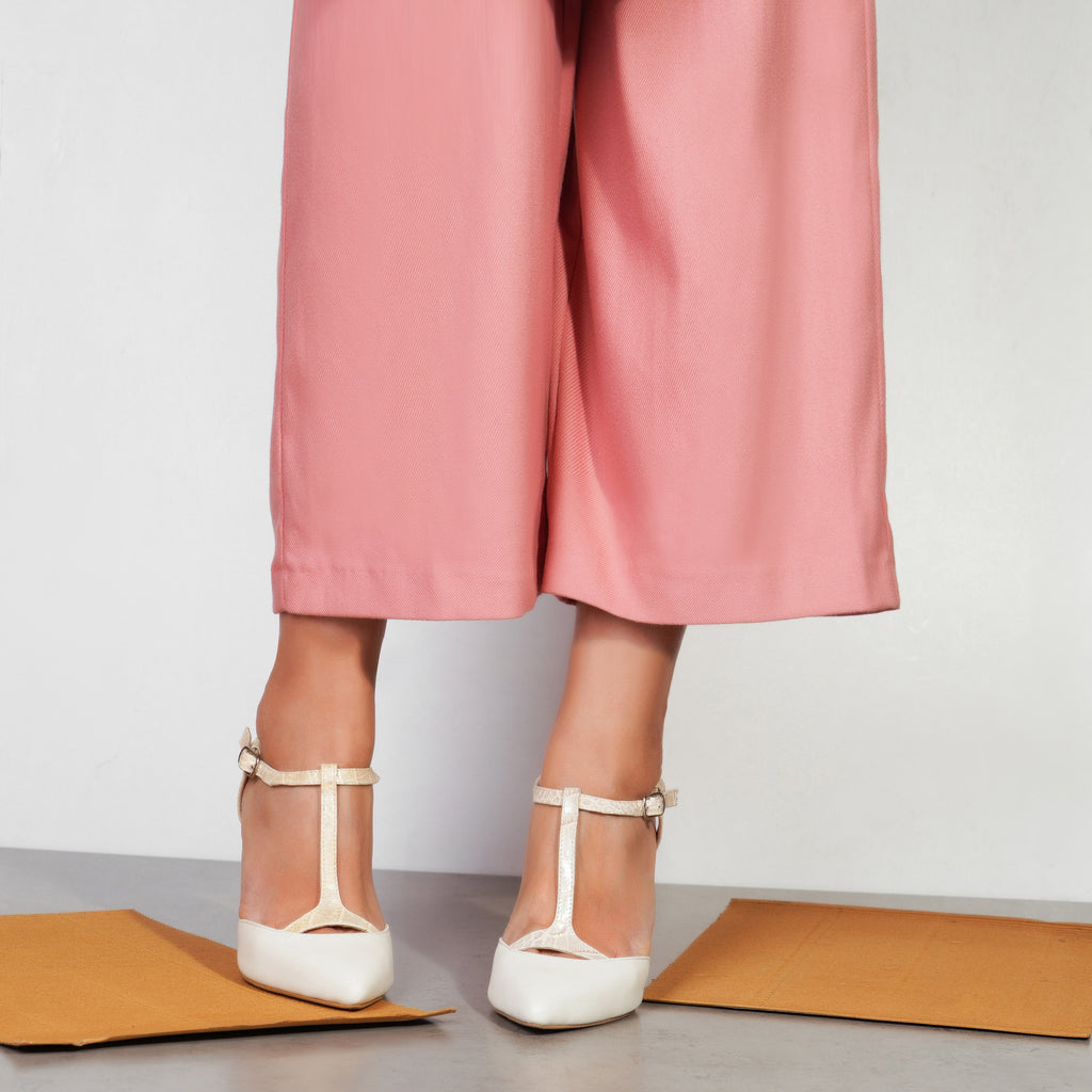 Pantofi Stiletto Decupat Piele ivoire E7 - orice culoare