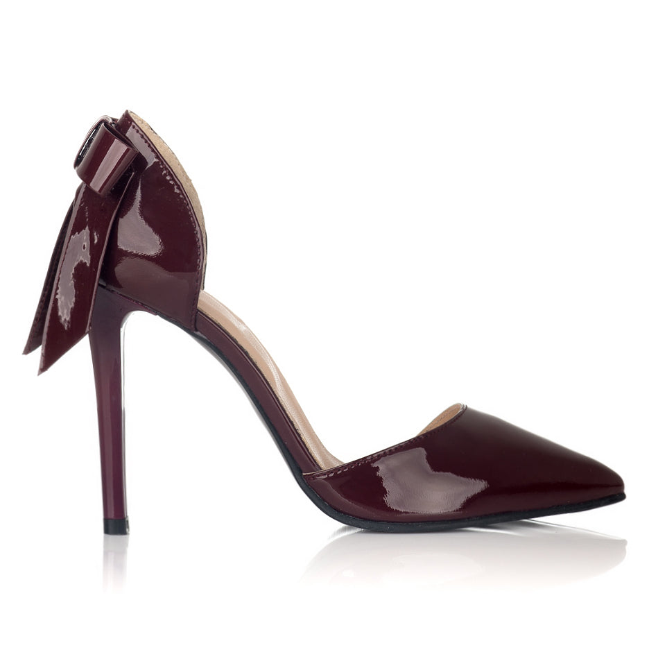 Pantofi Dama Piele Stiletto Luna Bordo C30 - orice culoare