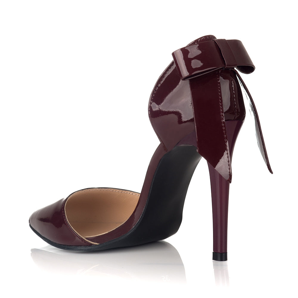 Pantofi Dama Piele Stiletto Luna Bordo C30 - orice culoare