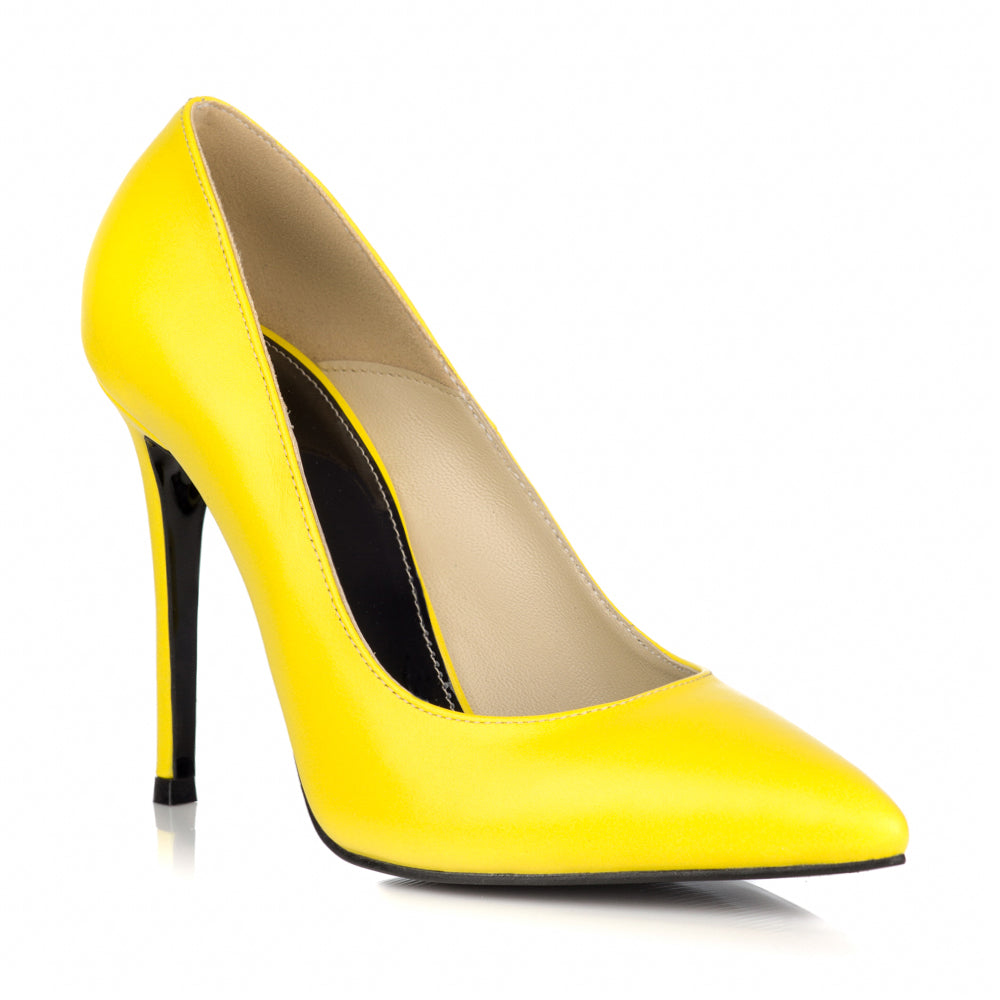 Pantofi Stiletto Galben L18 - orice culoare