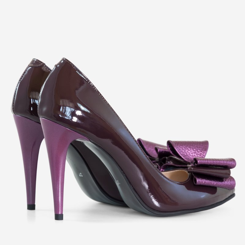 Pantofi Stiletto Lac Mov Fundite Supradimensionate - orice culoare