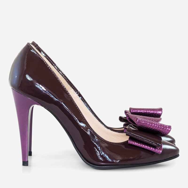 Pantofi Stiletto Lac Mov Fundite Supradimensionate - orice culoare
