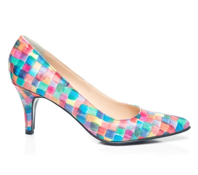 Pantofi Stiletto Multicolor Toc Mic I1- orice culoare I1