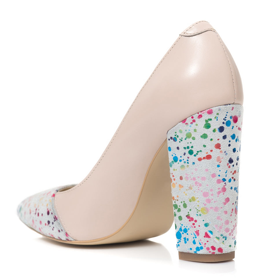 Pantofi Piele Nude/Color Raisa L25 - orice culoare