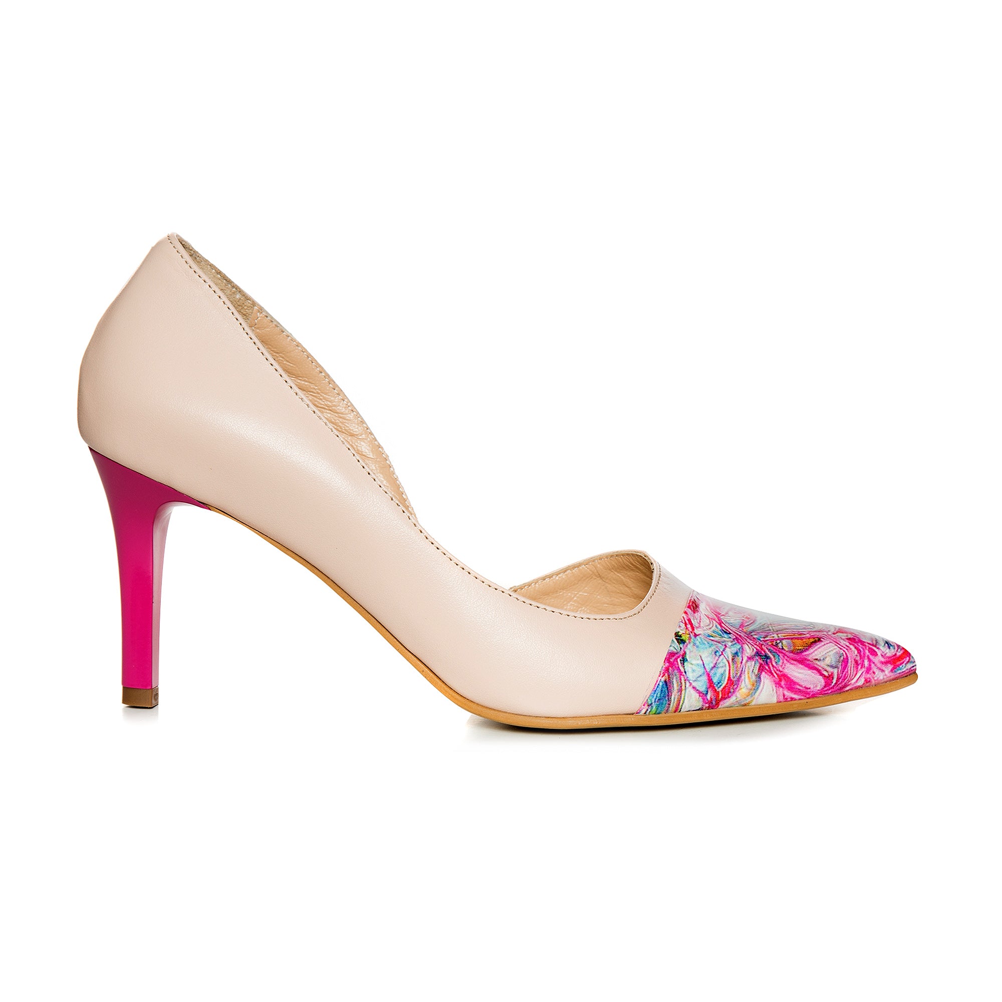Pantofi Stiletto Piele Nude Dalia C54  - orice culoare