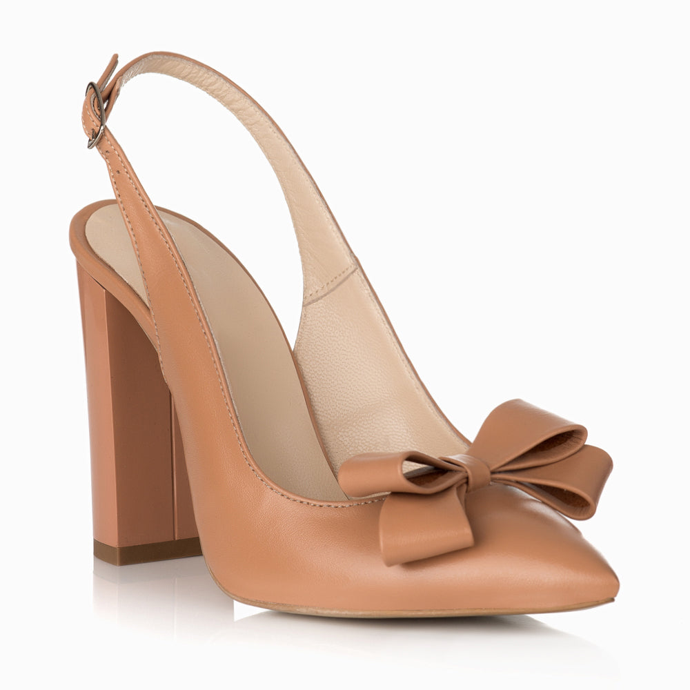 Pantofi Dama Piele Capucino Decupat Arya S22- orice culoare