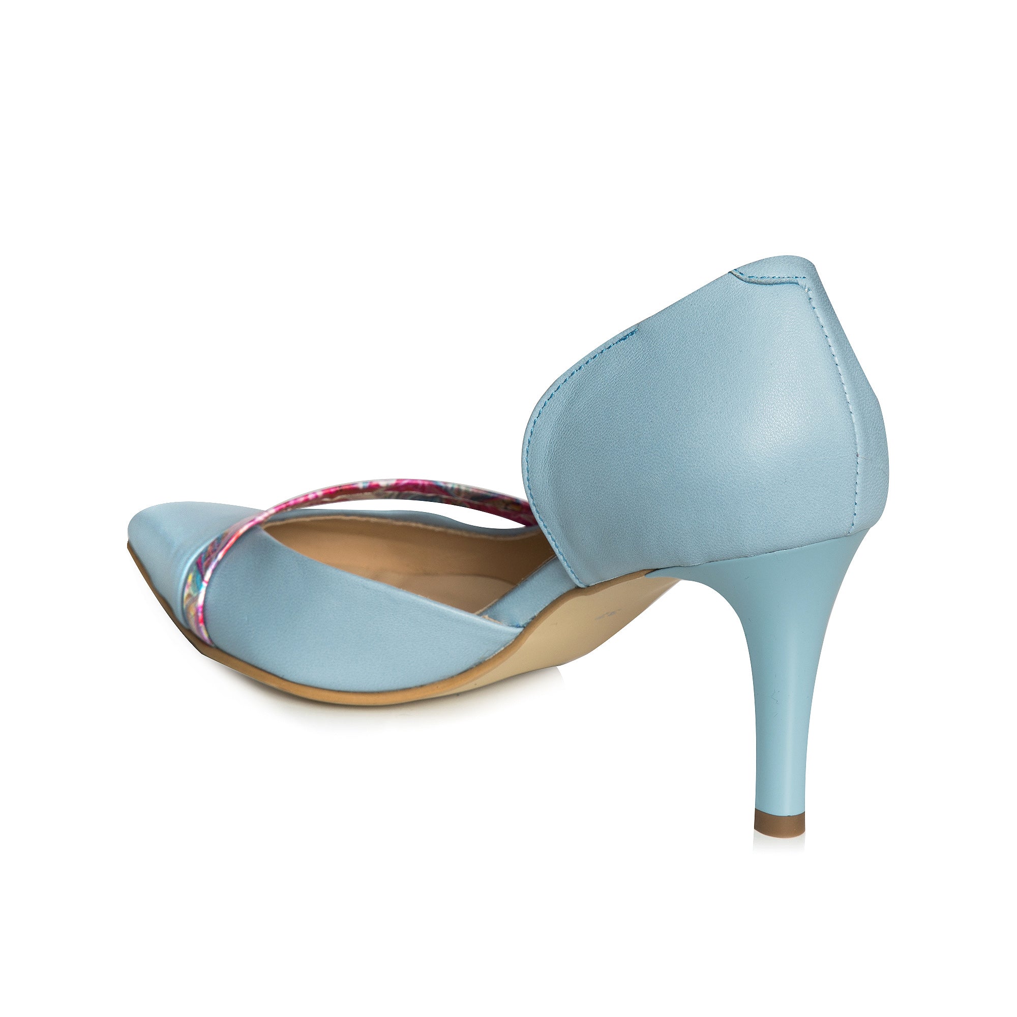 Pantofi Stiletto Piele Bleu Alda C52 - orice culoare