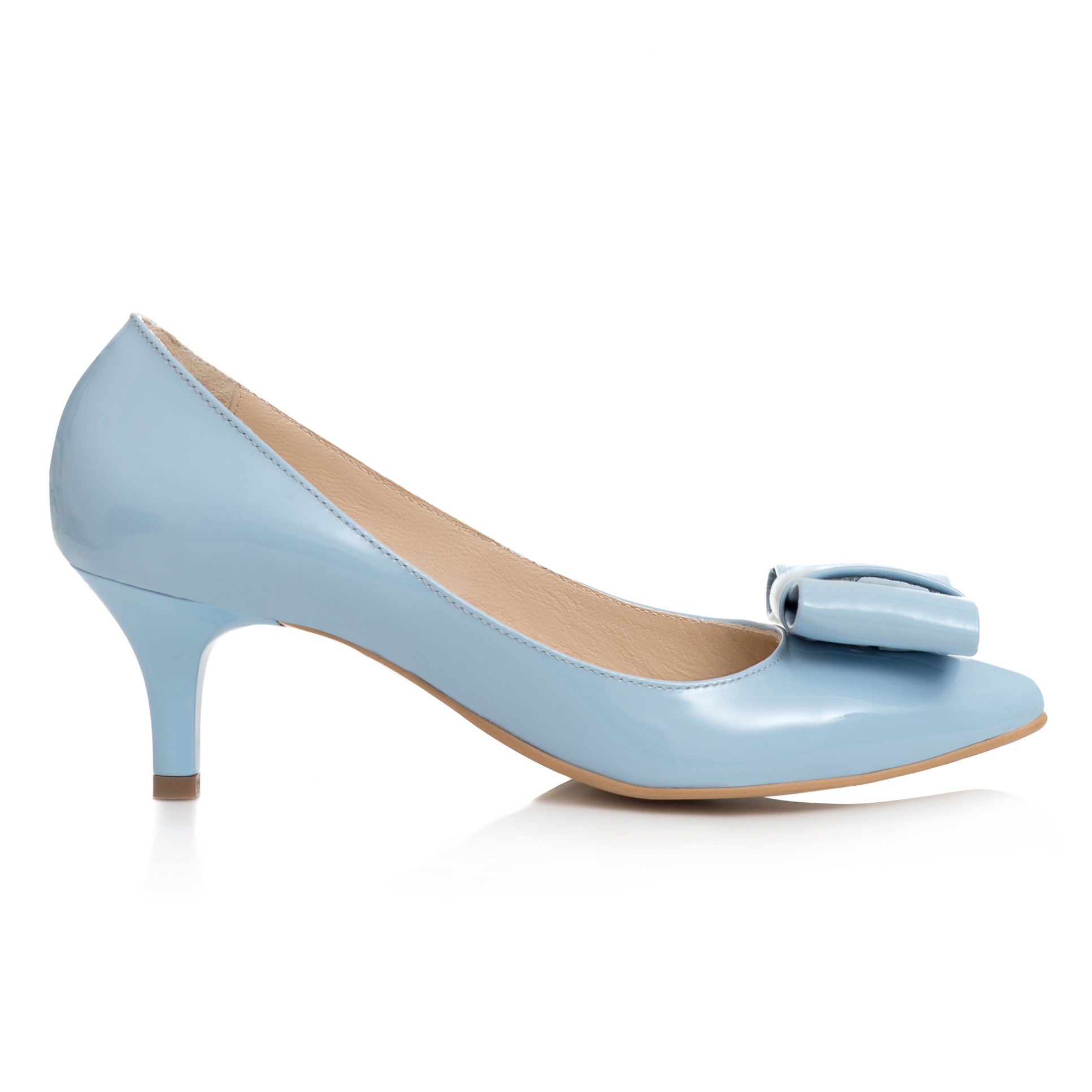 Pantofi Mini Stiletto Funda Piele Bleu C62- orice culoare