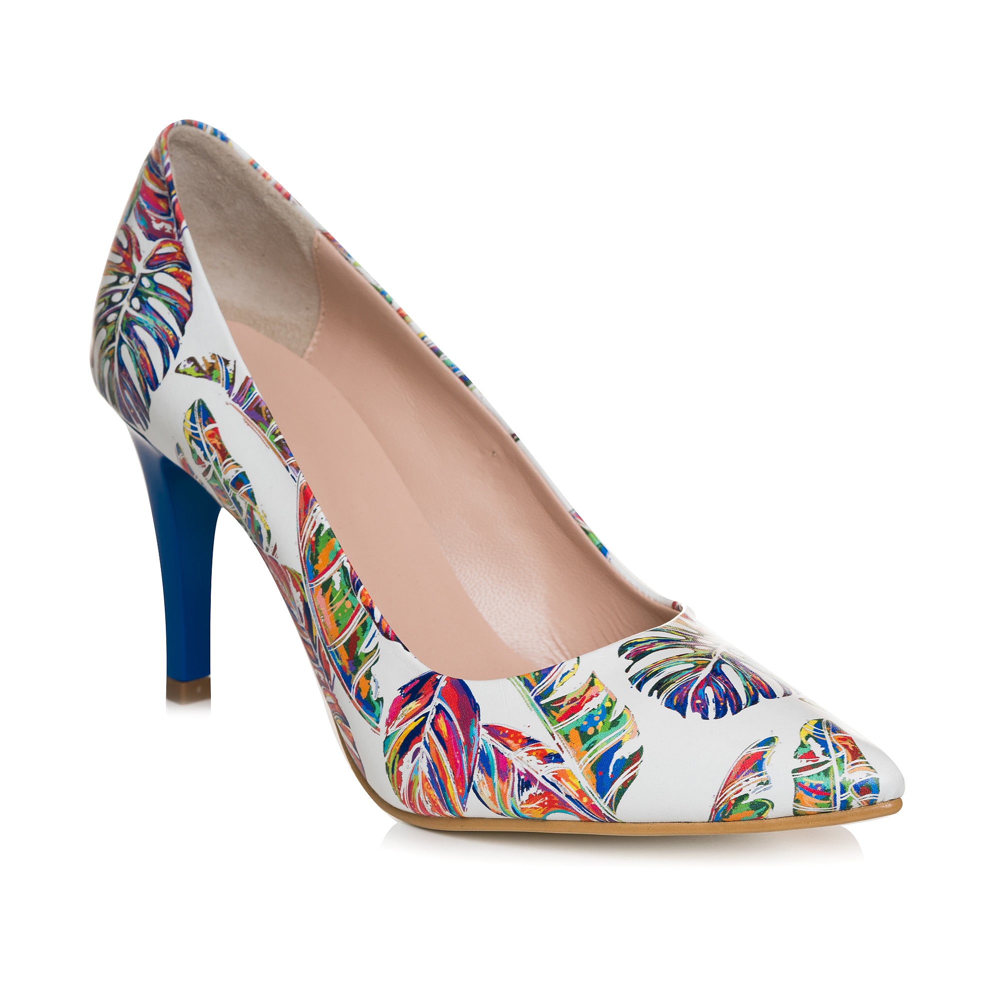 Pantofi Stiletto Piele Color Frunze C8 - Orice Culoare - orice culoare